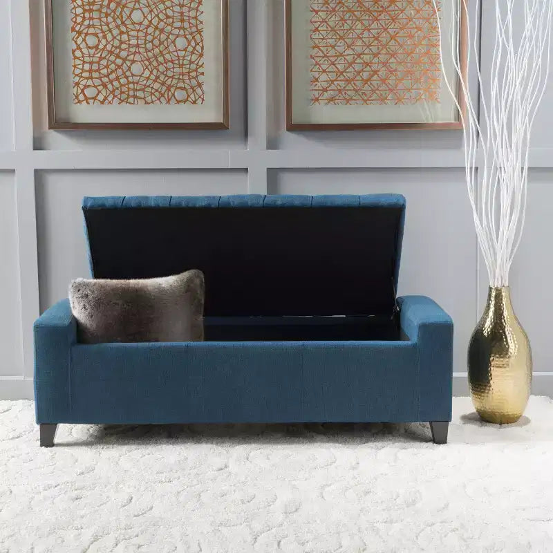 Banc rembourré avec coussin moelleux, banc moderne pour salon et chambre à coucher
