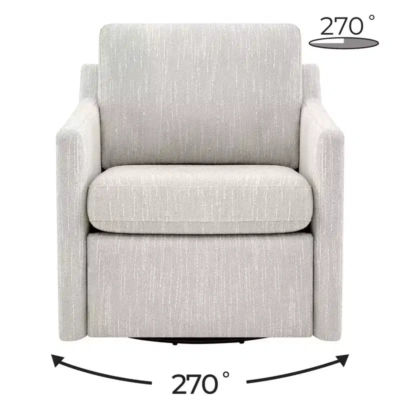 Power Swivel Accent Chair Wall Hugger with Electric Footrest and USB Charging