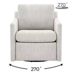 Fauteuil pivotant inclinable gain de place avec repose-pieds électrique et port USB