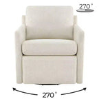 Fauteuil pivotant inclinable gain de place avec repose-pieds électrique et port USB
