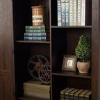 Bibliothèque autoportante moderne, organisateur de rangement multifonctionnel pour salon et bureau