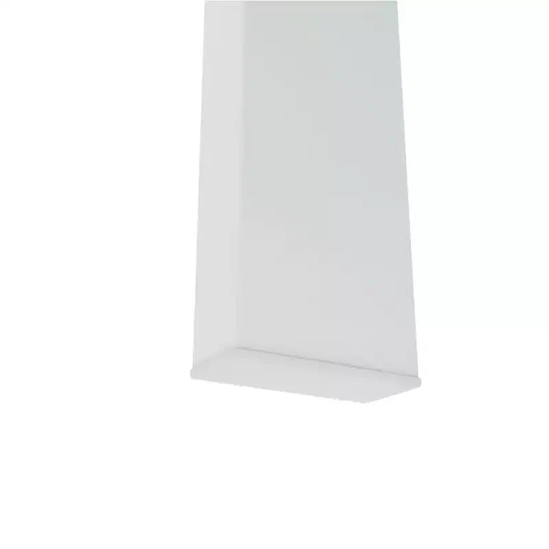 Table basse rectangulaire moderne en verre trempé et fer forgé avec étagère