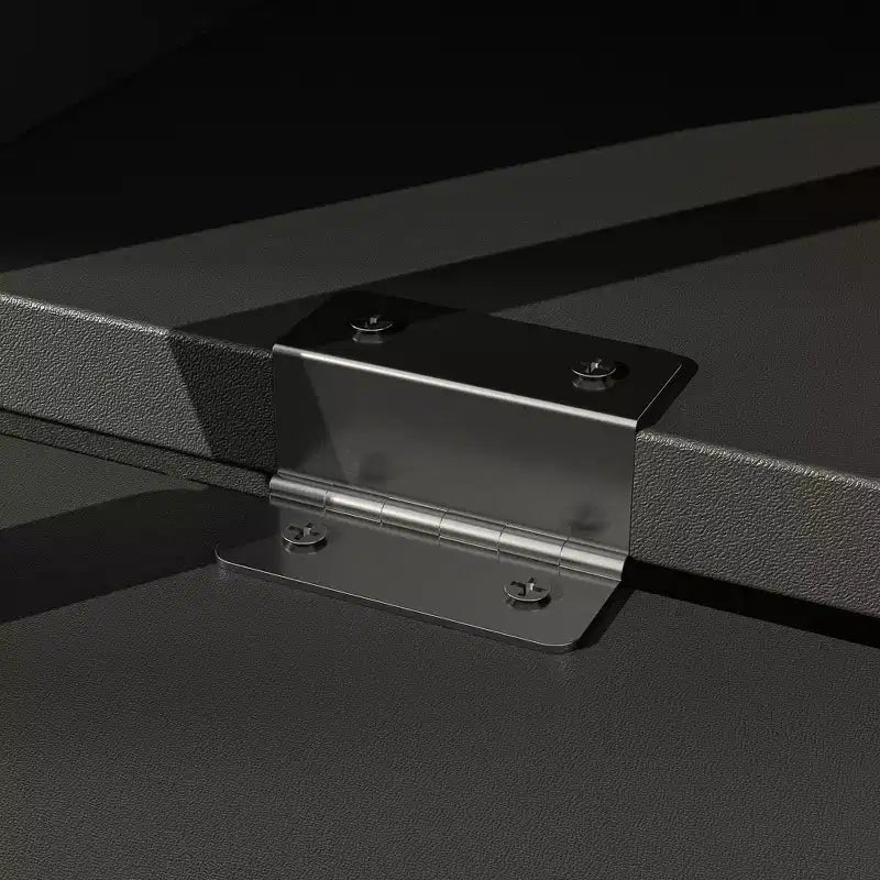 Black Geometric-Patterned TV Stand for 78" TVs with Lift-Up Doors and Storage Cabinets