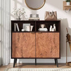 Buffet de 80 cm - Buffet/Bahut avec Tiroirs, Étagères et Portes, Meuble de Rangement pour Cafetière et Compatible avec les Robots Aspirateurs