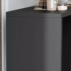 armoire à maquillage de maquillage convertible avec 6 tiroirs, bureau d'étude pour ordinateur, blanc