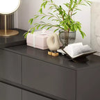 armoire à maquillage de maquillage convertible avec 6 tiroirs, bureau d'étude pour ordinateur, blanc