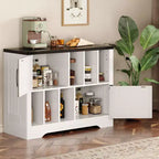 Meuble tourne-disque de 39" avec rangement pour vinyles et portes de grange