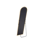 Miroir pleine longueur de 59" avec arche en métal doré, sur pied ou mural