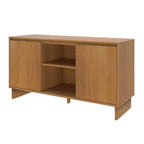 Meuble TV bahut moderne 2 portes en bois massif