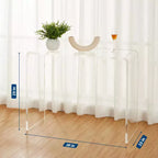 Console TableTable d'appoint étroite et transparente en acrylique, meuble d'appoint compact pour le salon, la salle à manger ou l'entrée