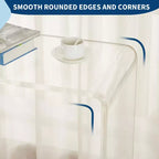 Console TableTable d'appoint étroite et transparente en acrylique, meuble d'appoint compact pour le salon, la salle à manger ou l'entrée
