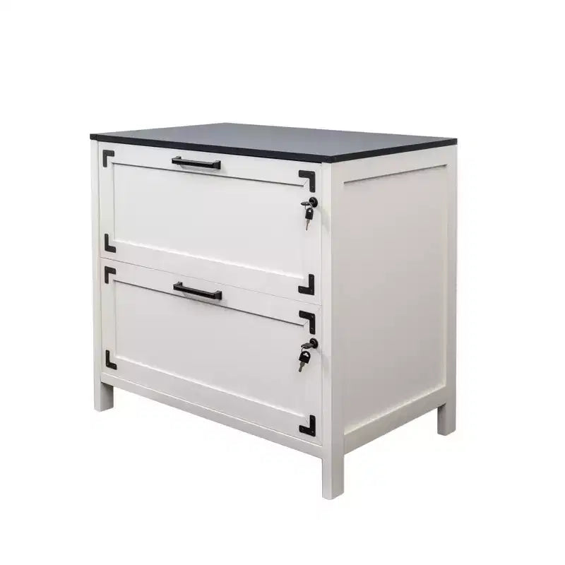 Farmhouse Lateral Filing Cabinet with Lock, Drawer File Cabinet for Home Office