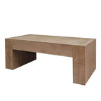 Table basse en bois manufacturé rustique de 49 po, brun naturel