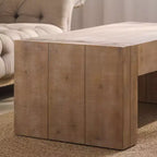 Table basse en bois manufacturé rustique de 49 po, brun naturel