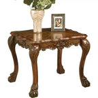Table d'appoint en bois avec tiroir et étagère, noir
