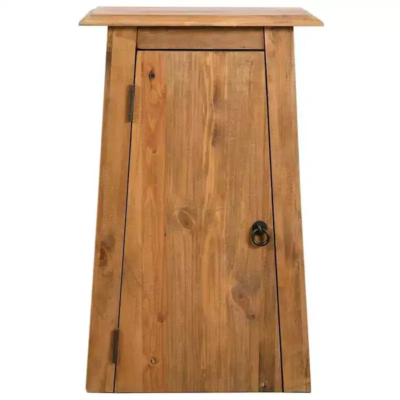 Armoire murale en pin massif, marron, 16,5"x9,1"x27,6"