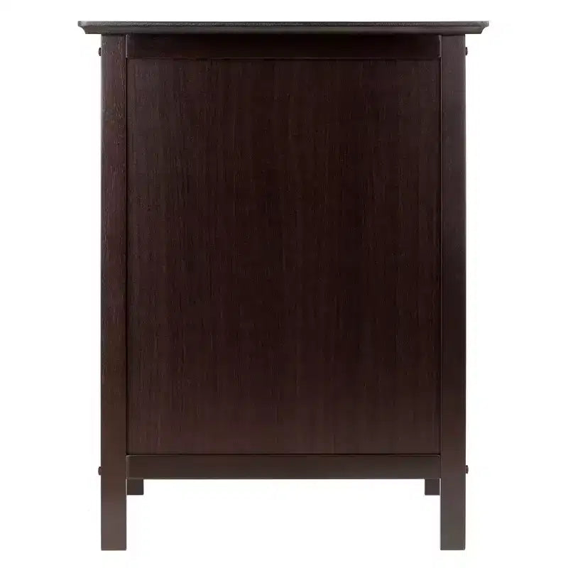 Mission-Style Accent End Table with Drawer and Shelf Coffee Finish