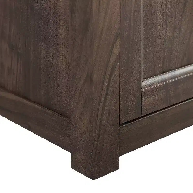 Meuble TV d'angle avec cheminée électrique, pour TV jusqu'à 60", finition grain de bois