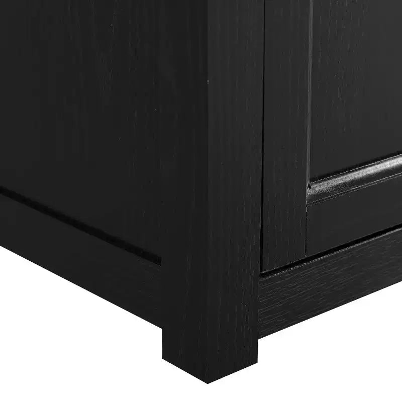 Meuble TV d'angle avec cheminée électrique, pour TV jusqu'à 60", finition grain de bois
