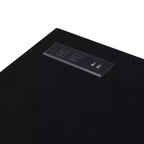 Bureau avec port de chargement USB et cadre en acier plaqué laiton très brillant