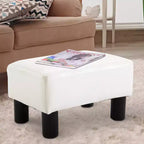 Repose-pieds pouf ottoman en similicuir Cube