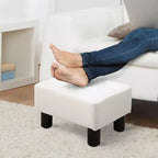 Repose-pieds pouf ottoman en similicuir Cube