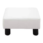 Repose-pieds pouf ottoman en similicuir Cube