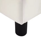 Repose-pieds pouf ottoman en similicuir Cube