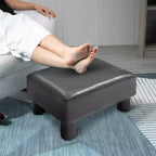 Repose-pieds pouf ottoman en similicuir Cube