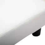 Repose-pieds pouf ottoman en similicuir Cube