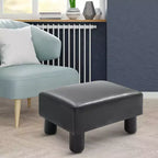 Repose-pieds pouf ottoman en similicuir Cube