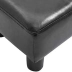 Repose-pieds pouf ottoman en similicuir Cube