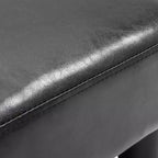 Repose-pieds pouf ottoman en similicuir Cube