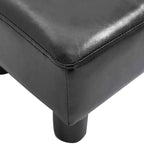 Repose-pieds pouf ottoman en similicuir Cube
