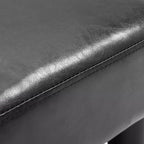 Repose-pieds pouf ottoman en similicuir Cube