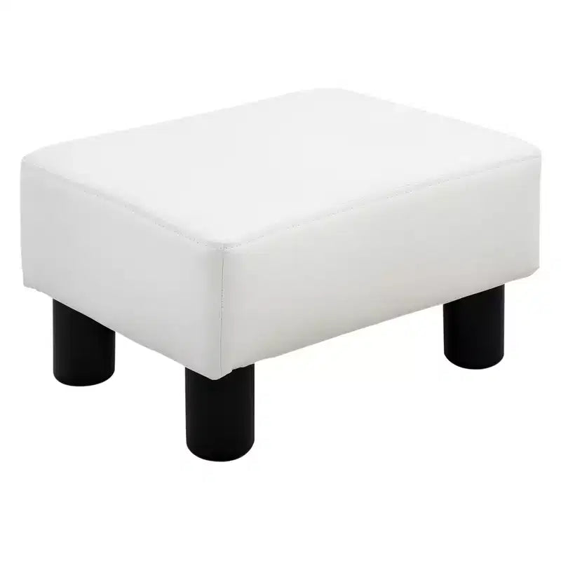 Repose-pieds pouf ottoman en similicuir Cube