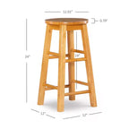 Tabouret de bar 24 po Killian, hauteur comptoir