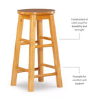 Tabouret de bar 24 po Killian, hauteur comptoir