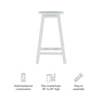 Tabouret de bar 24 po Killian, hauteur comptoir