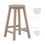 Tabouret de bar 24 po Killian, hauteur comptoir