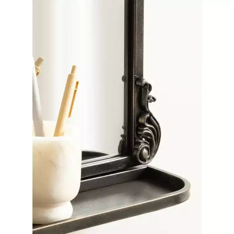Miroir arche traditionnel avec étagère